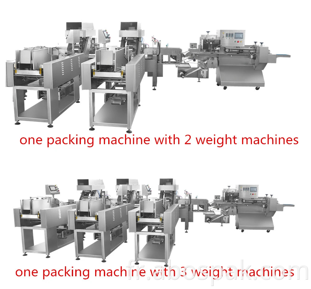 Machine à emballer automatique d'emballage de nouilles de bâton de spaghetti de pâtes de poche avec la pesée